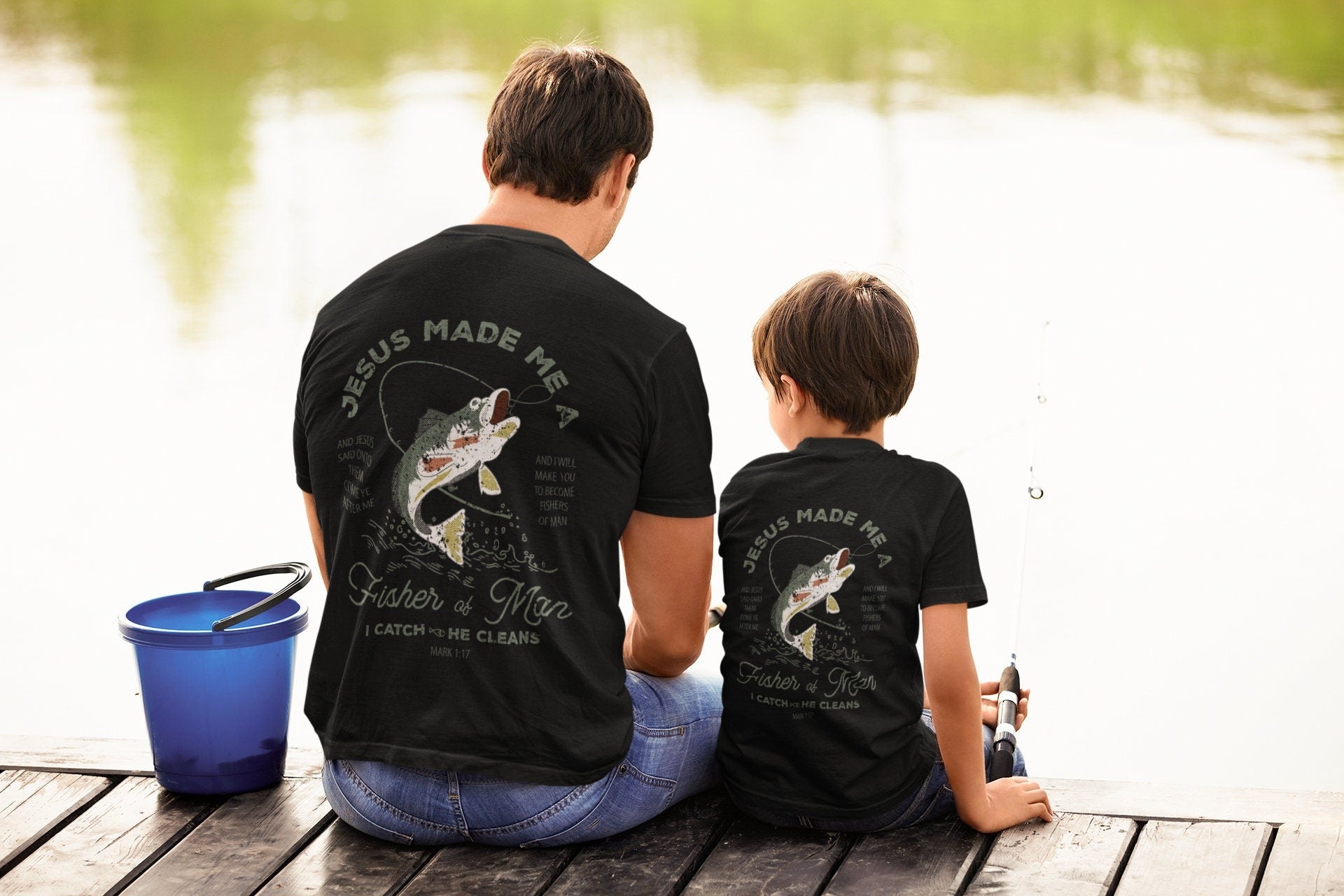Christian Shirts for Men Christian T Shirt, Fisher of Men Christian Shirt, Gift for Men Christian Gifts Bible Verse Shirt, Father's Day Gift